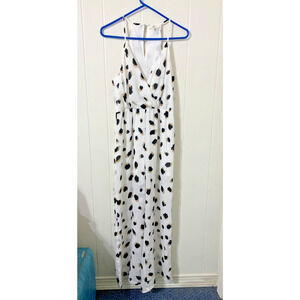 Urban Outfitters Entro Leopard White Jumpsuit Size Medium NWOT
